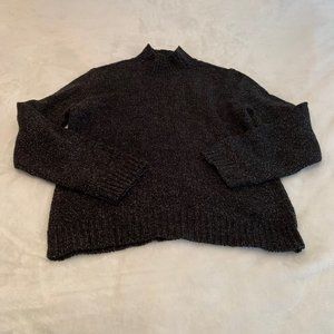 A/X Armani  Exchange Black Marled Wool Blend Pull Over Sweater Size XL